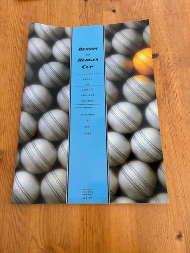 Cricket cup final - cricket, 1988