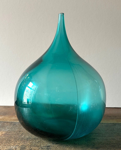 Vintage teal glass - teal,