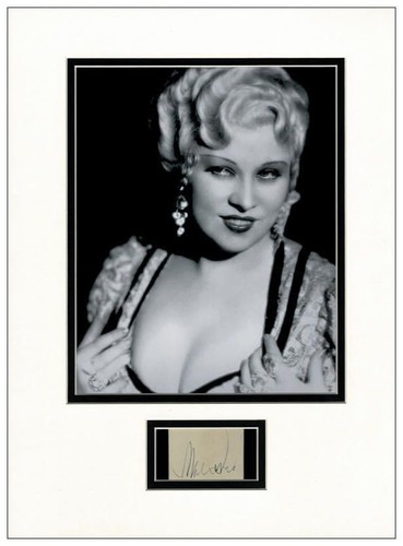 Mae west autograph - west, signed
