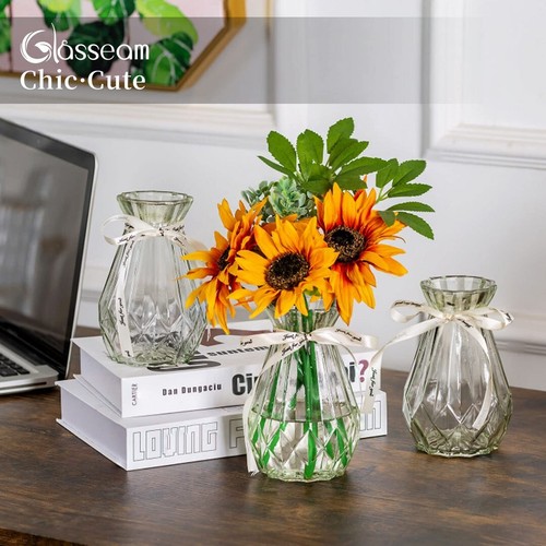 Clear glass vases for - x3,