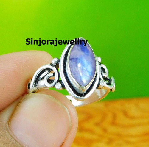 Rainbow moonstone ring 925 - moonstone,