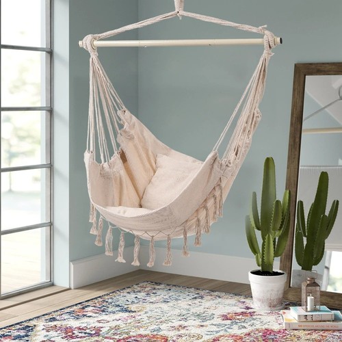 Boho hanging swing chair with - boho,