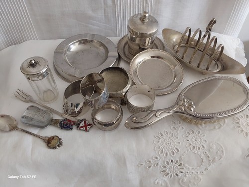 Joblot vintage silver plate - joblot,