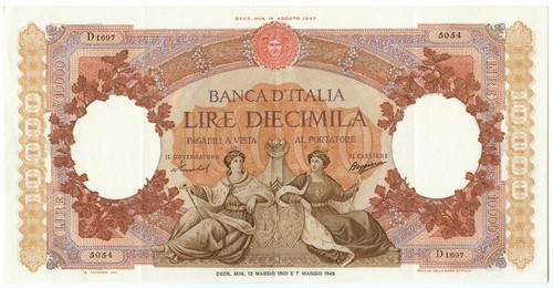 10000 lire capranesi marine - lire,