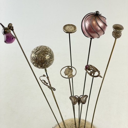 Collection hat pins white - of,