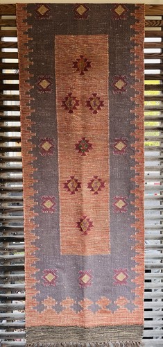 Geometric design kilim runner - kilim,