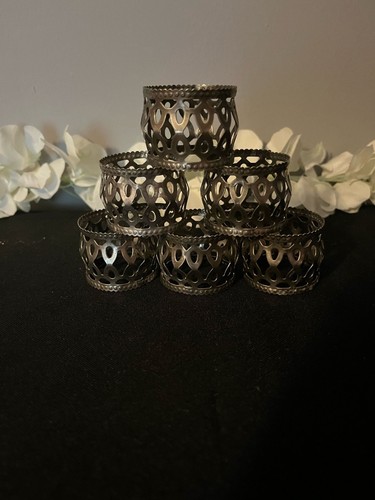 Old decorative metal napkin - metal,