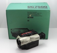 CANON UC7500E CAMCORDER BOXED 8MM ANALOGUE VIDEO VIDEO-8 HI-8 TAPE UC7500