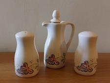 Matchmaker, Salt, Pepper & Vinegar Condiments  Set. Excellent Condition