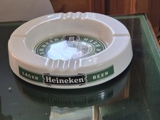 Heineken white ceramic Ashtray castle ceramics 