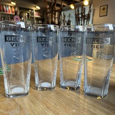 Becks Vier Pint Glasses x 4 - Free UK Postage!