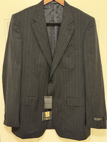 Corneliani nwt charcoal chalk - charcoal,