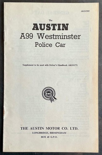 Austin a99 westminster police - austin,