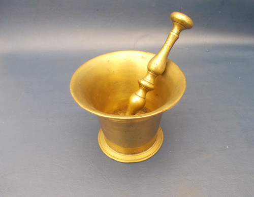 Antique brass mortar - antique, and