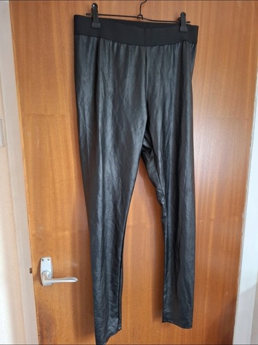 Women leather look leggings - women's,
