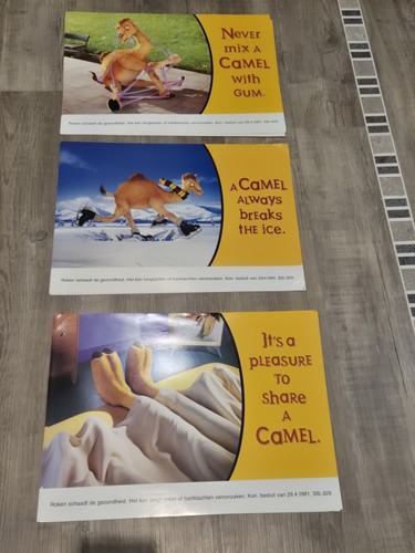 Camel advertising posters - advertising,