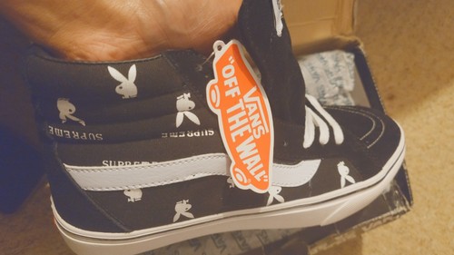 Supreme playboy vans 5 - uk, 8.5