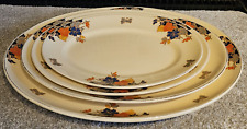 Clarice Cliff +Royal Staffordshire A J Wilkinson graduated Oval Serving Platters