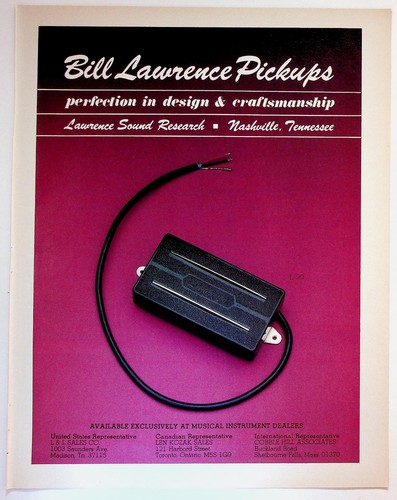 Bill lawrence pickups - bill,