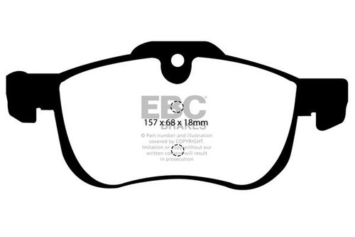 Ebc greenstuff front brake pad - front,