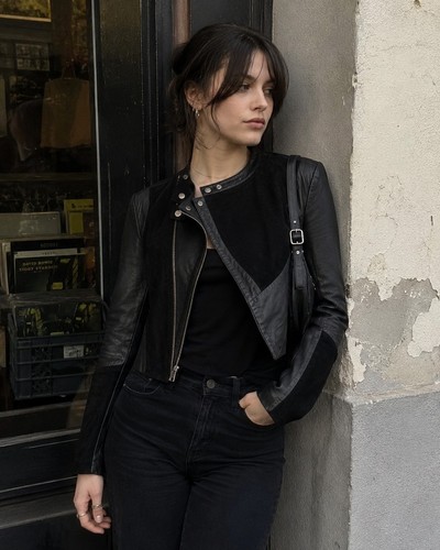 Firetrap real leather cropped - real,