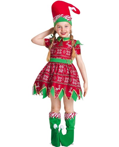 Christmas girls elf - girls, costume
