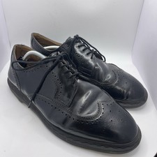 Dr Martens Kelvin II Black Leather Wingtip Shoes Lace Up Men's Size Uk 12