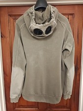 CP Company Goggle Sweatshirt Jumper Size L Khaki Raglan Sleeve