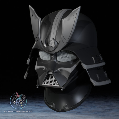 Samurai vader helmet 3d - helmet,