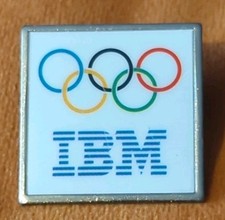 IBM Olympic Rings Pin Badge 