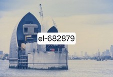 35mm Slide THAMES FLOOD BARRIER DEFENCE NO 8 DATE 1980's Original
