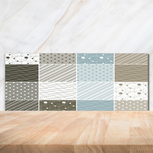 Kitchen glass splashback - kitchen,