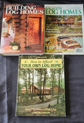 Log home building lot - log, of