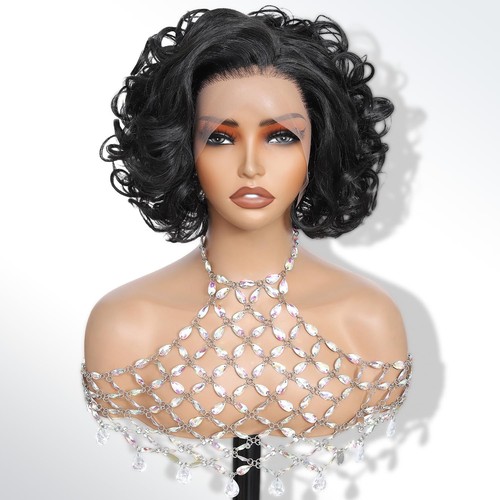 Short wavy synthetic lace - short,