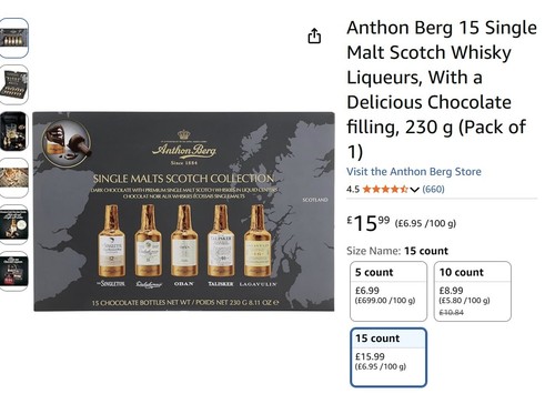 New anthon berg chocolate box - new,