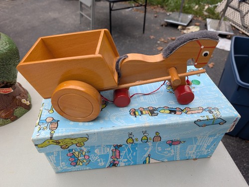 Vintage haba horse drawn cart - haba,