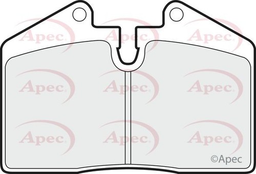 Apec front brake pad set - set, for