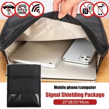 Anti Radiation RFID Signal Blocking Faraday Bag Shielding Pouch Large Laptop