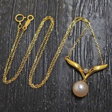 MIKIMOTO K18YG Yellow Gold