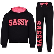 Kids Girls Tracksuit Sassy