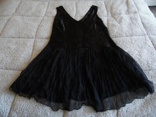 VINTAGE KATE MOSS TOPSHOP SILK DRESS UK 12 GATESBY FLAPPER STRICTLY EVENING RARE