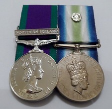 Court Mounted, Northern Ireland GSM, Falklands, South Atlantic, Full Size Medals