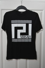 VERSACE Womens T-Shirt Black S BNWOT 42