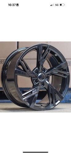 Rs6 black alloy wheels vw - black,