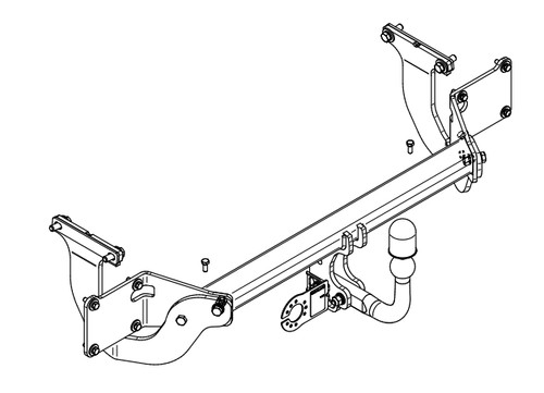 Swan neck tow bar - swan,