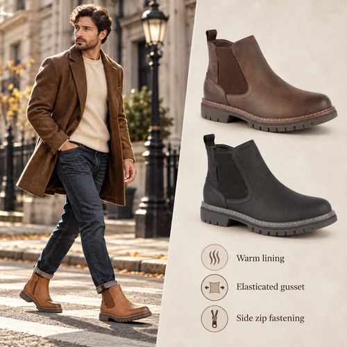 Mens winter chelsea boots - winter,