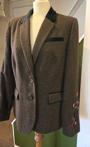 Joules dark green wool - joules, tweed