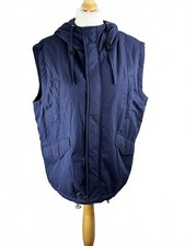 Zara navy 100% nylon gilet