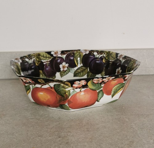 Octagonal fruit bowl bone - octagonal,