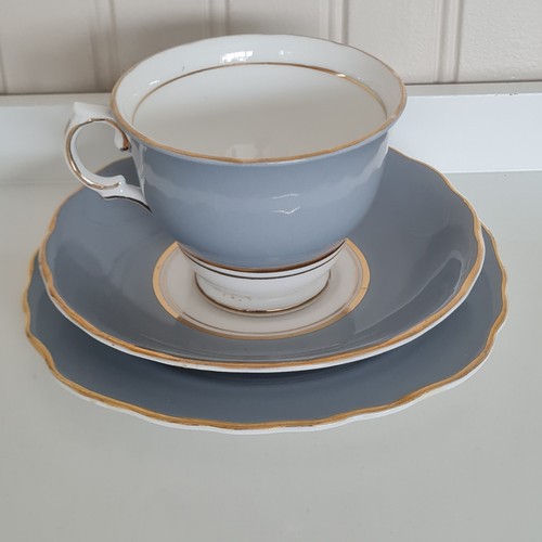Vintage colclough blue grey - vintage, blue/grey